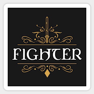 RPG Fighter Fighters Warrior Dungeons Crawler and Dragons Slayer Sticker